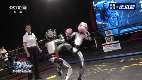 발차기 공격하는 휴머노이드. [사진 = CCTV 캡처]