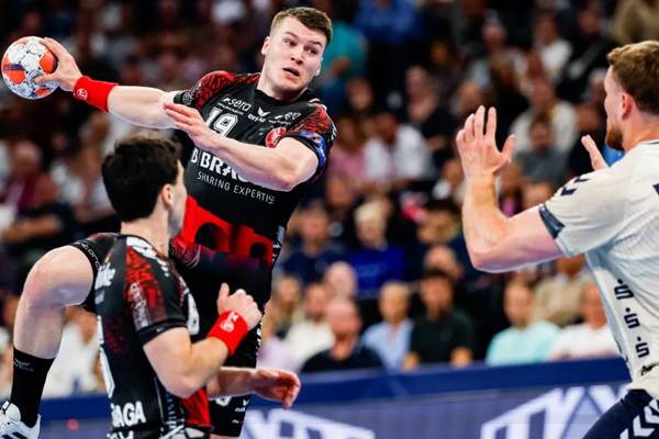 사진 2024/25 EHF 유러피언리그 준결승 플렌스부르크와 멜중엔 경기 모습, 사진 출처=유럽핸드볼연맹