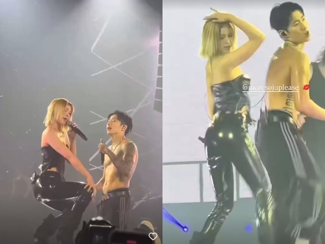 전소미가 박재범 콘서트 무대에 올랐다./전소미 SNS