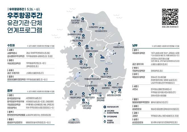 우주항공 주간 프로그램 [우주항공청 제공]