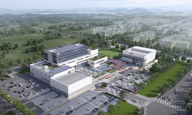 광주 첨단 3지구 인공지능 중심 산업융합 집적단지 조감도. 인공지능산업융합사업단 제공