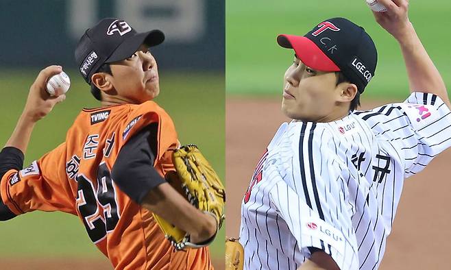 (왼쪽부터) 황준서, 임찬규