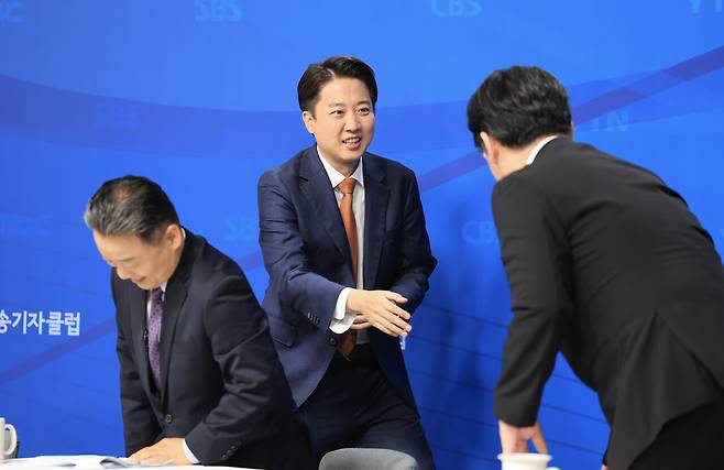 개혁신당 이준석 대선 후보가 5월26일 서울 양천구 한국방송회관에서 열린 한국방송기자클럽 초청 토론회에 참석하고 있다.ⓒ공동취재