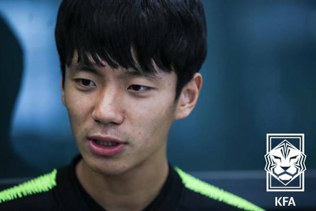 연령별 대표팀에 나섰던 전진우의 모습. /사진=대한축구협회