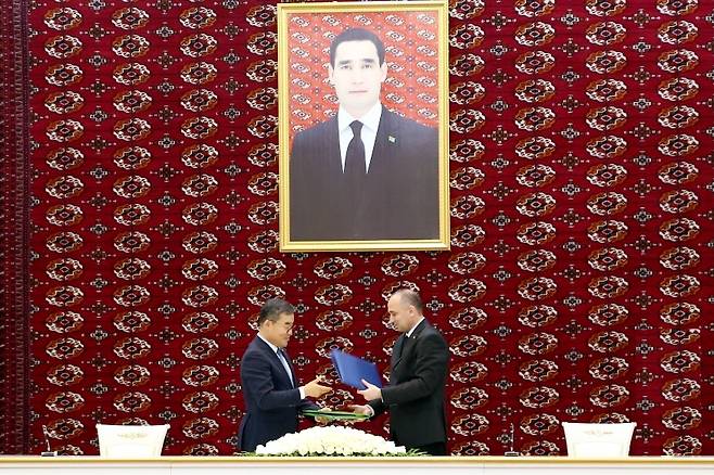 대우건설, 1조원 규모 투르크메니스탄 비료공장 본계약 체결 [대우건설 제공. 재판매 및 DB 금지]