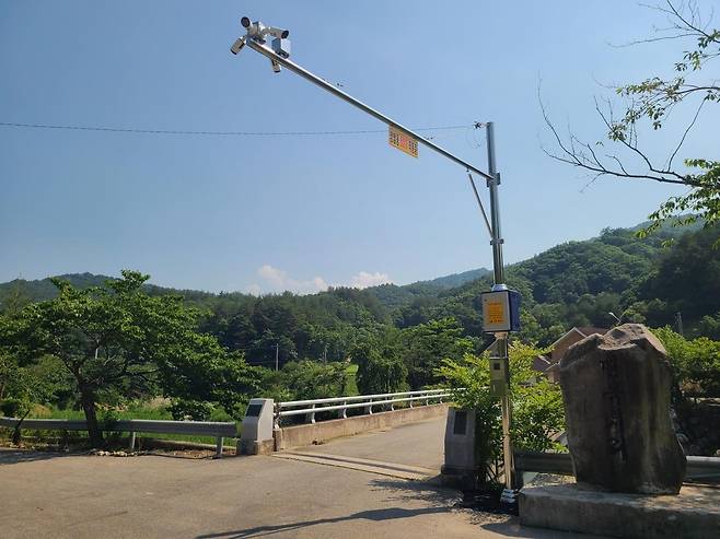 양양군에 설치된 다목적 폐쇄회로(CC)TV  [양양군 제공. 재판매 및 DB 금지]