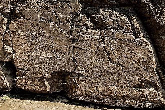 울주 대곡리 반구대 암각화. [국가유산청 제공. 재판매 및 DB 금지]