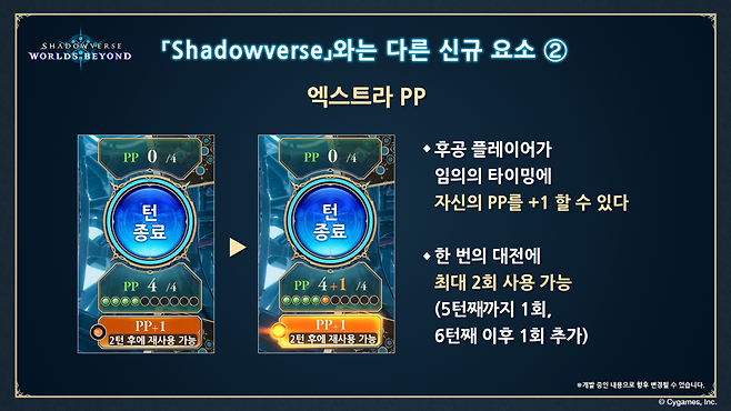 - 후공 유저에게 새로운 어드밴티지 시스템인 엑스트라 PP가 추가됐다