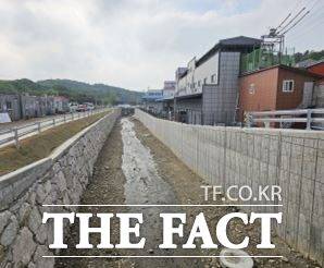 최근 경기도의 수해상습지 개선 사업이 마무리된 경기 남양주시 진건읍 용정리 소재 용정천의 모습./경기도