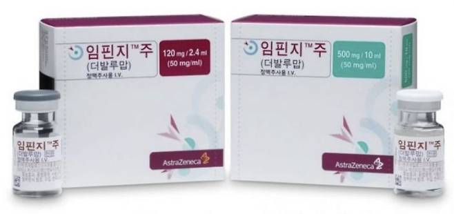 아스트라제네카의 면역항암치료제 '임핀지'. 한국아스트라제네카