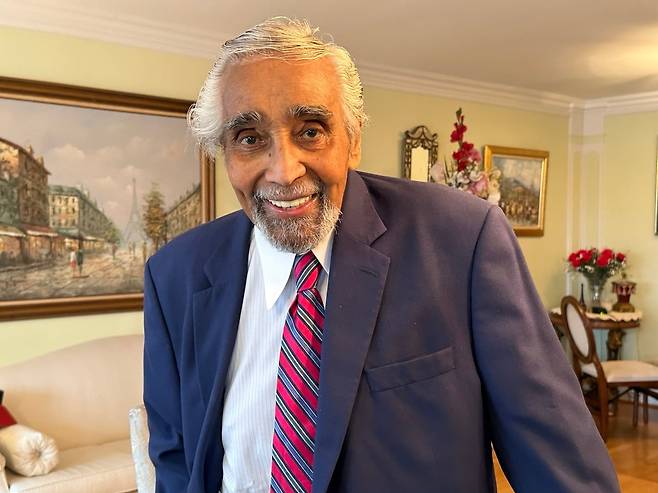 2023년 본지와 인터뷰를 한 찰스 랭글 전 의원. 그는 마지막까지 한국과 한국인에 대한 애정을 전했다./윤주헌 특파원