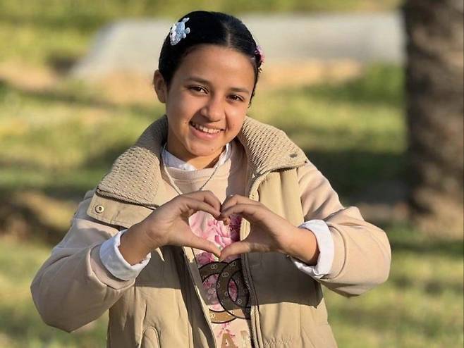 이스라엘의 폭격에 목숨을 잃은 11세 팔레스타인 인플루언서 야킨 함마드./X(옛 트위터)