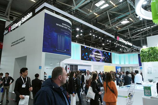 LG에너지솔루션이 '인터배터리 유럽 2025'에 마련한 부스. / LG에너지솔루션 제공