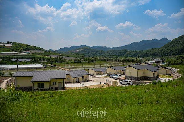 영양군 삼지리에 조성된 전원주택 전경. ⓒ데일리안 배군득 기자