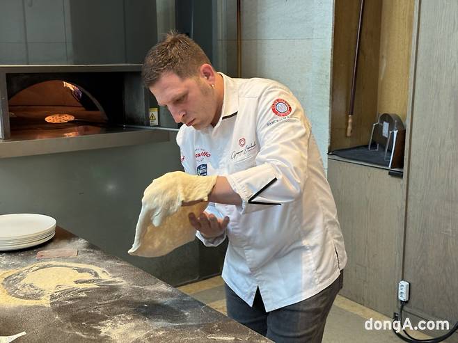 주세페 이리키엘로 셰프. 김상준 기자.