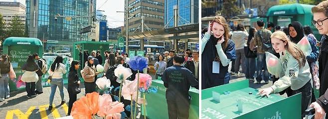 8일간 진행된 ‘2025 Seoul Welcome Week’에 2만5000여 명의 외국인 관광객이 환대부스를 방문했다. [사진 서울특별시관광협회]