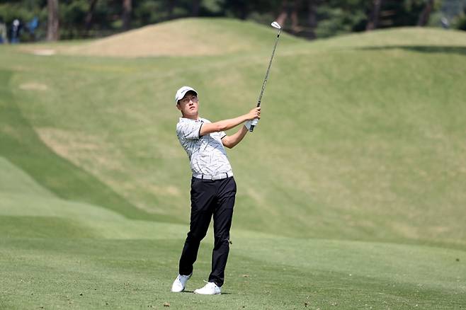 6개 대회 연속 제네시스 포인트 1위를 차지한 김백준. KPGA 제공