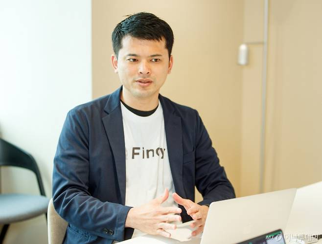 야마다 유이치로 파인디 대표 인터뷰 /사진=이기범 기자 leekb@