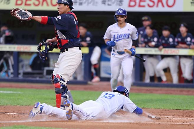 [서울=뉴시스] 프로야구 삼성 라이온즈의 이성규. (사진=삼성 라이온즈 제공) 2025.05.27. *재판매 및 DB 금지