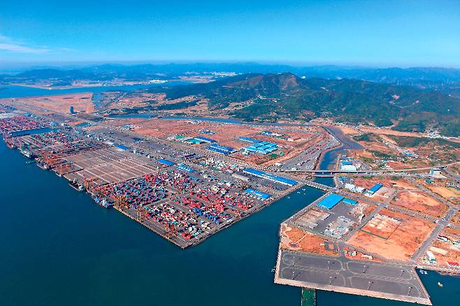 광양항 전경. 여수광양항만공사 제공