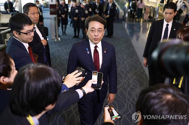 아카자와 료세이 일본 경제재생상 [교도 AP 연합뉴스 자료사진. 재판매 및 DB 금지]