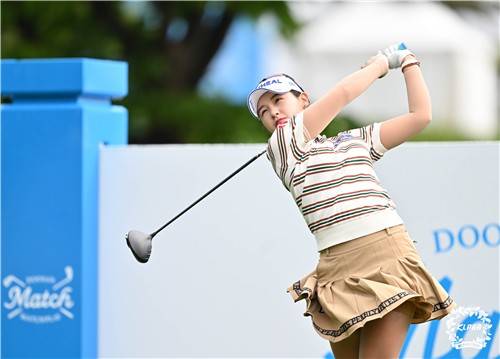 박현경의 드라이버 스윙. [KLPGA 제공. 재판매 및 DB 금지]