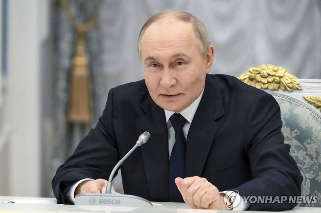 블라디미르 푸틴 러시아 대통령 [AP=연합뉴스 자료사진. 재판매 및 DB 금지]