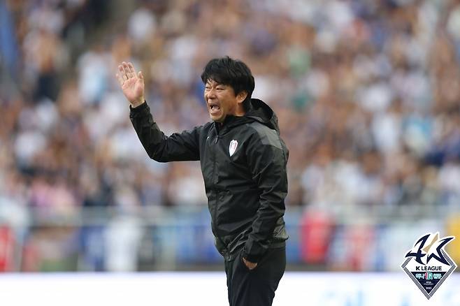 2023년 수원 삼성을 이끌 때 김병수 감독의 모습 [한국프로축구연맹 제공. 재판매 및 DB 금지]