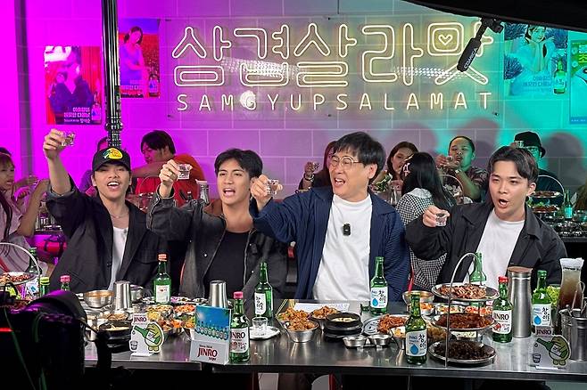 진로라이브 촬영 현장.(하이트진로 제공)