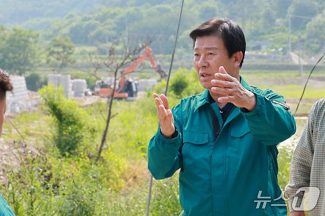 박범인 금산군수 주재로 관내 피해복구 현장 9개소에 대한 집중 점검을 27일, 28일, 30일에 걸쳐 실시한다. (금산군 제공.재판매 및 DB금지)/뉴스1