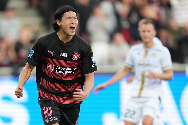 미트윌란의 조규성. 사진| EPA연합뉴스