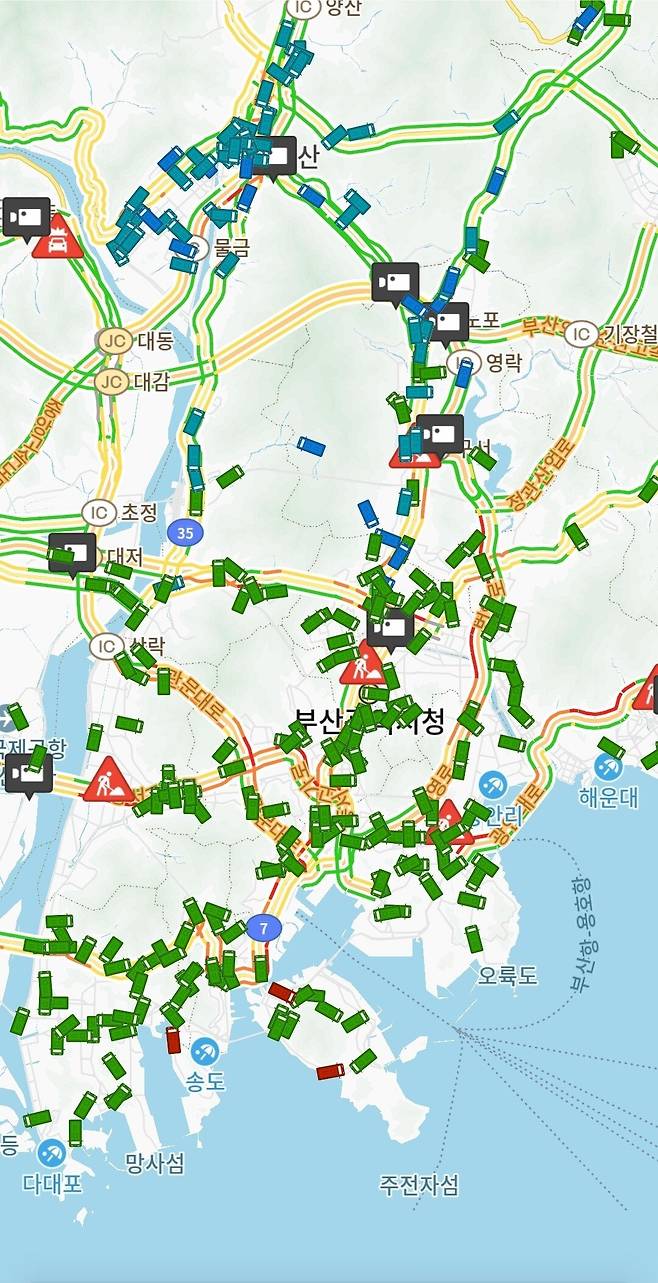 부산 시내에 시내버스가 없음