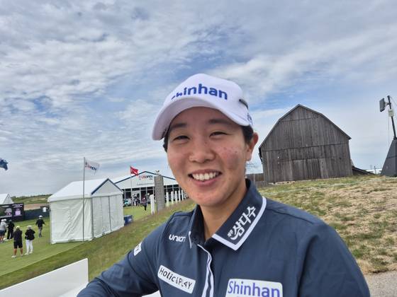 임진희가 에린 힐슨 골프장에서 인터뷰를 하고 있다. 성호준 기자