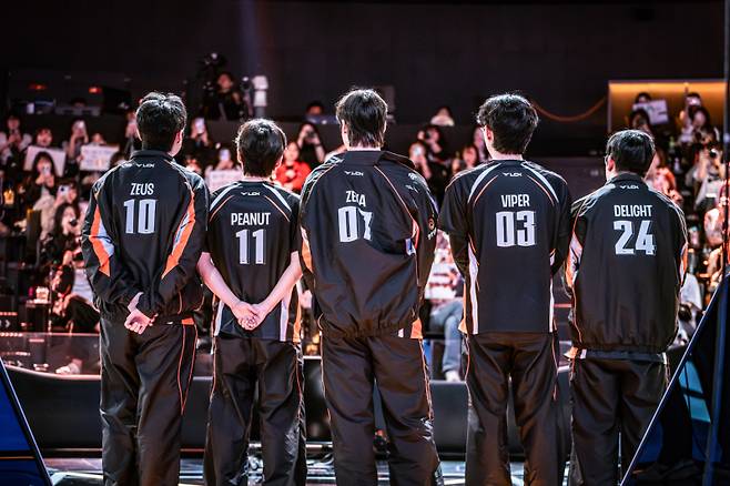 한화생명e스포츠 선수단. 라이엇 게임즈 제공