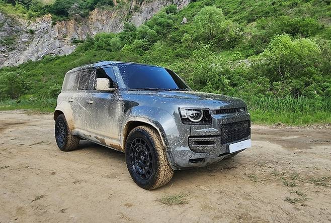 오프로드 체험을 마친 디펜더 OCTA [사진촬영=최기성 매경 디지털뉴스룸 기자]