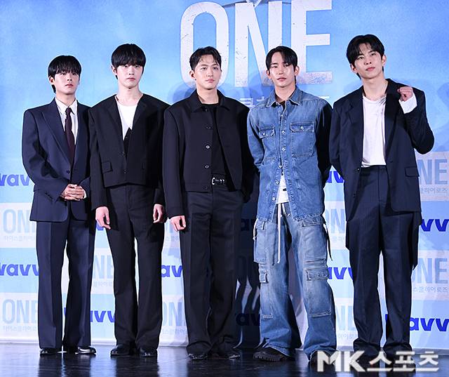 28일 웨이브 오리지널 드라마 ‘ONE : 하이스쿨 히어로즈’의 제작발표회가 열렸다. 사진=천정환 기자