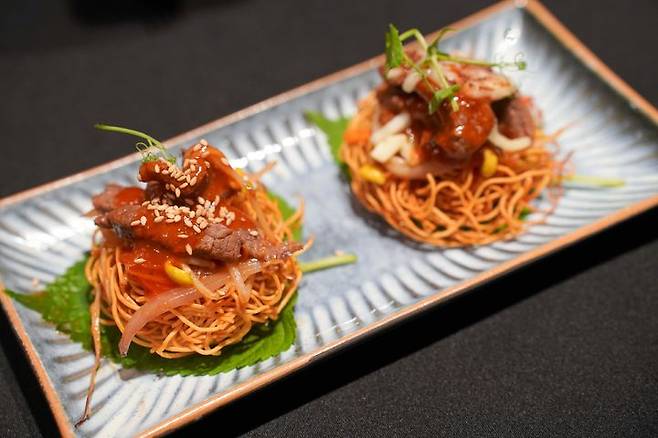 우승자 오웬 라우(Owen Lau)씨가 선보인 한우 접목 한식 (사진=전국한우협회 제공) *재판매 및 DB 금지