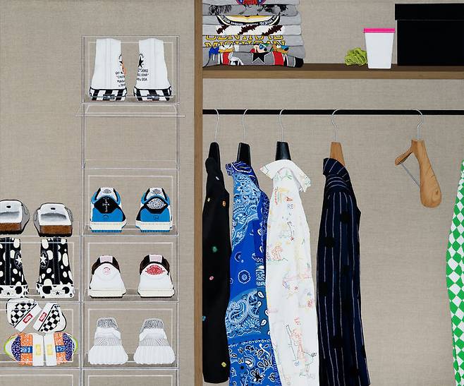 Wardrobe Optimist, 2025, Acrylic on linen, 100x120cm *재판매 및 DB 금지