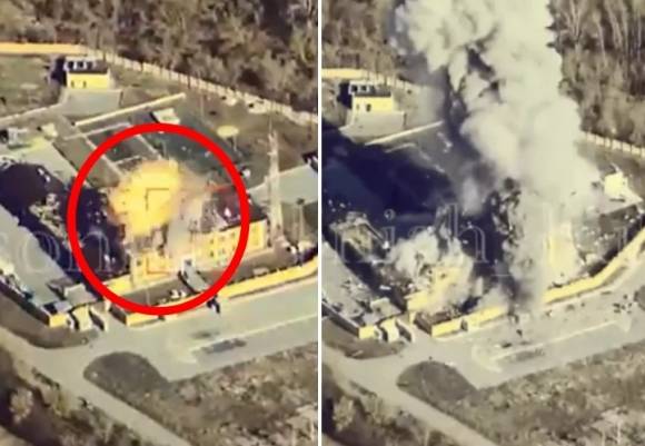 26일(현지시간) 프랑스제 AASM 해머 정밀 유도 폭탄을 장착한 우크라이나군의 MiG(미그)-29 전투기가 러시아 벨고로드주(州)에 있는 연방보안국 기지를 공습했다. 텔레그램 채널 ‘소니아쉬니크’ 제공