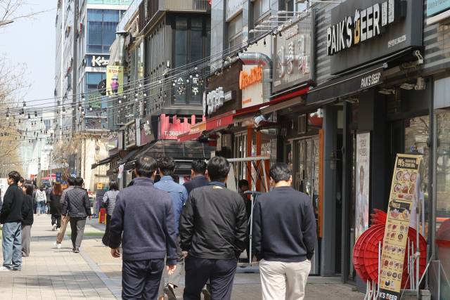 서울 시내 식당가 모습. 연합뉴스