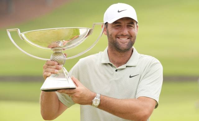 지난해 투어 챔피언십에서 우승한 스코티 셰플러. 로이터연합뉴스