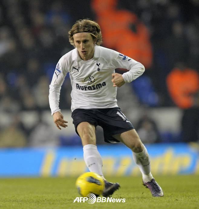 토트넘 시절 루카 모드리치. /AFPBBNews=뉴스1