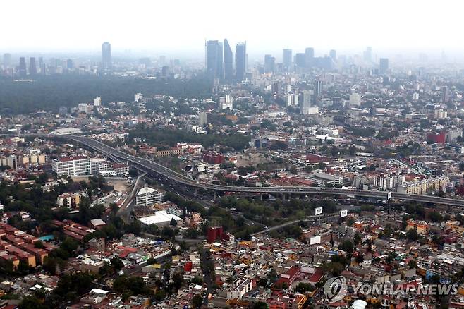 멕시코시티 도심 전경 [로이터 연합뉴스 자료사진. 재판매 및 DB 금지]