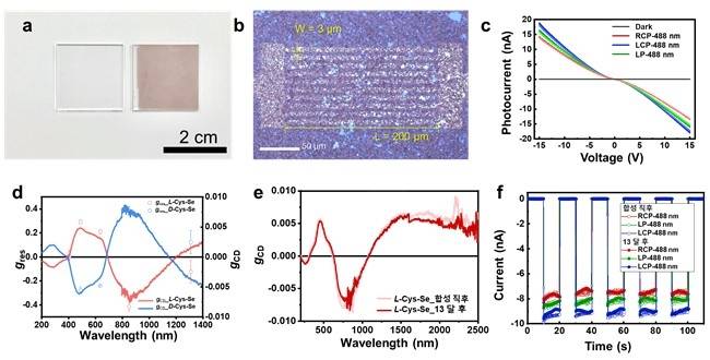셀레늄 소재의 광응답 특성  [KAIST 제공. 재판매 및 DB 금지]