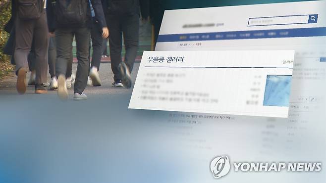 우울증갤러리 (CG) [연합뉴스TV 제공]