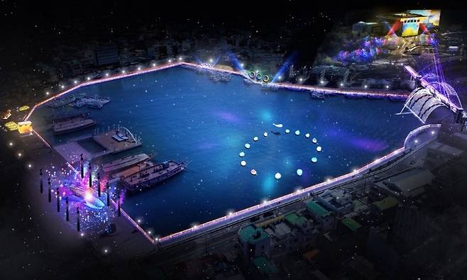 통영 강구안 야간경관 개선 [통영시 제공. 재판매 및 DB 금지]