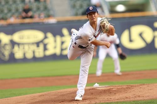 두산 신인 투수 최민석 21일 경기 사진. [두산 베어스 제공. 재판매 및 DB금지]