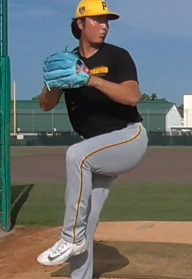 (2024년 피츠버그 스프링캠프 시절의 심준석)