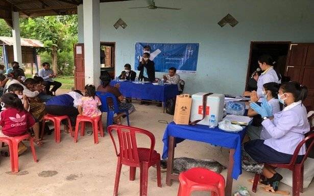 Huaylaow 지역 이동 보건 교육. 사진제공=굿네이버스