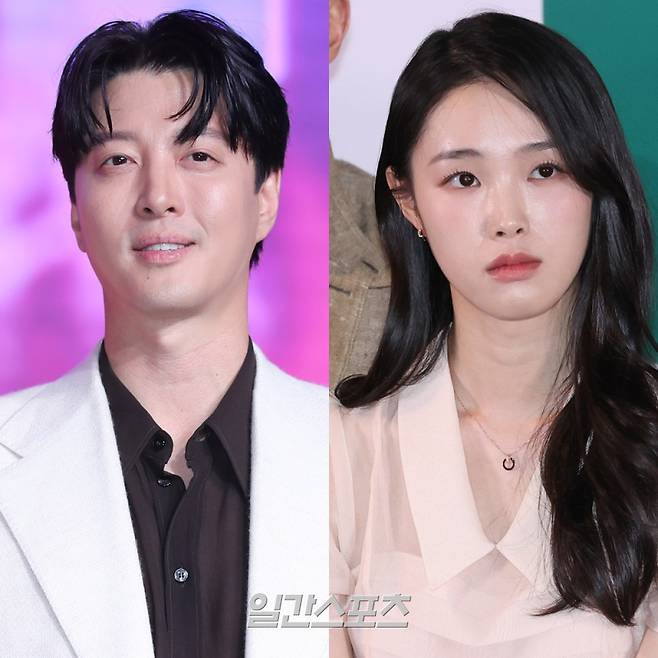 배우 이동건과 강해림.